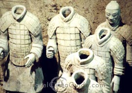  Headless terra cotta soldiers